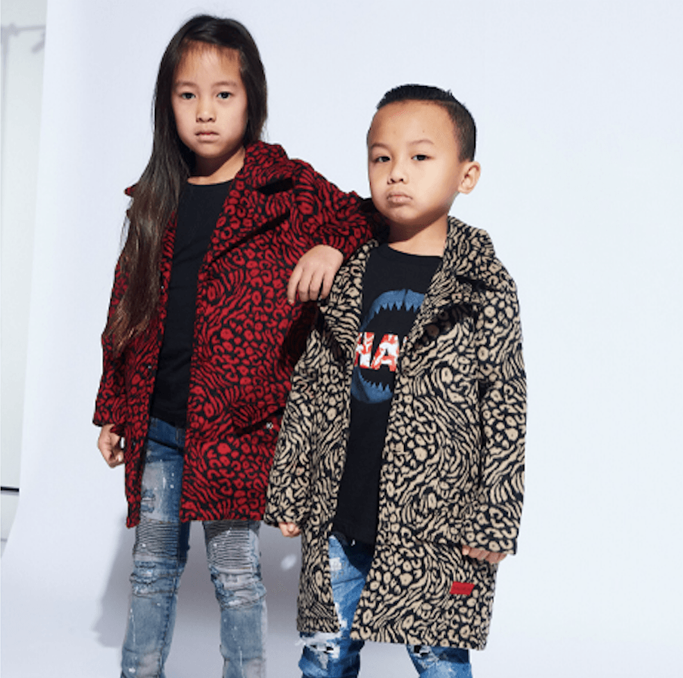 New Cat Print Pea Coats