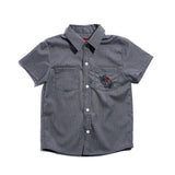 Rose Button Up (Grey)