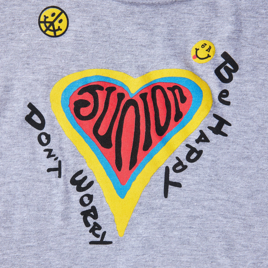 Don't Worry Be Happy Tee (Grey) - Haus of JR