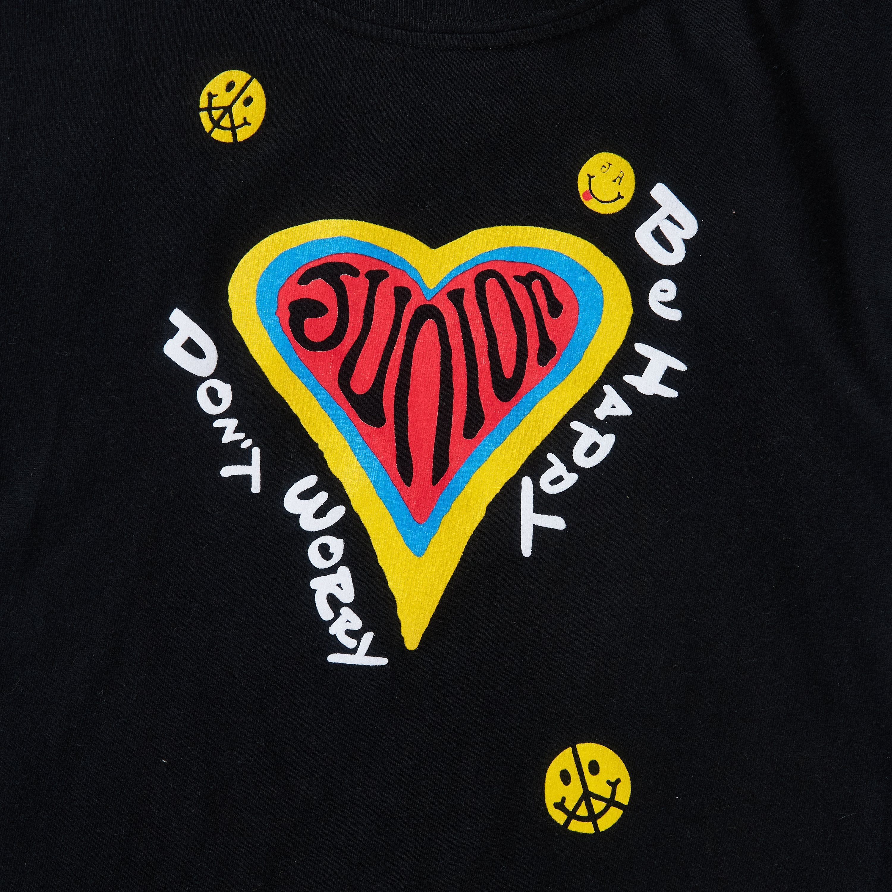 Don't Worry Be Happy Tee (Black) - Haus of JR