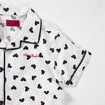 Heart Champs Button-Up (White/Black) - Haus of JR