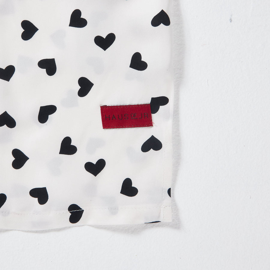 Heart Champs Button-Up (White/Black) - Haus of JR