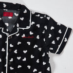 Heart Champs Button-Up (Black/White) - Haus of JR