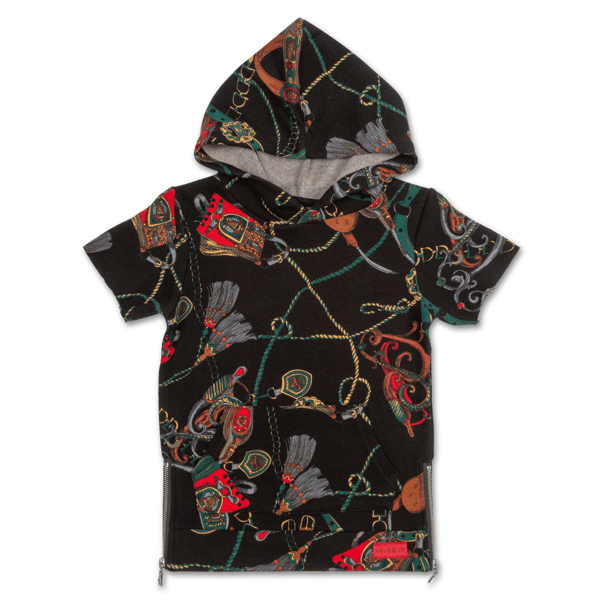Natica Jordan S/S Hoodie (Black) - Haus of JR