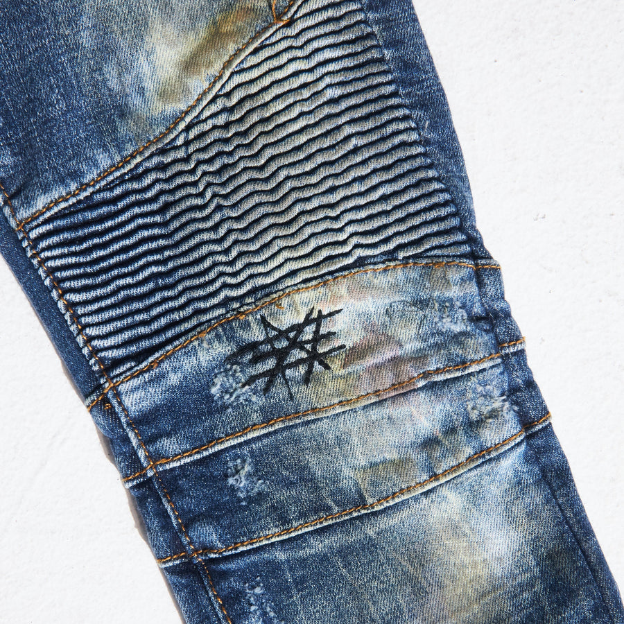 Basquiat Biker Denim - Haus of JR