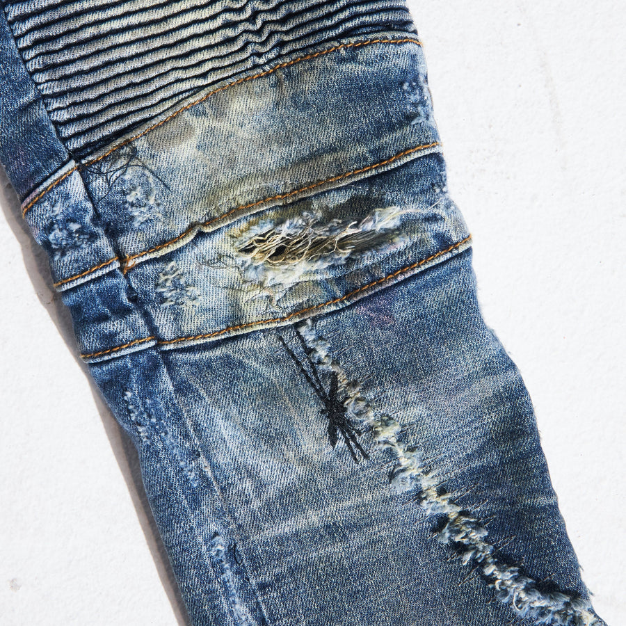 Basquiat Biker Denim - Haus of JR