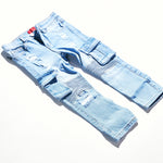 Tracy Cargo Denim (Blue) Bottoms Haus of JR 