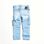 Tracy Cargo Denim (Blue) Bottoms Haus of JR 