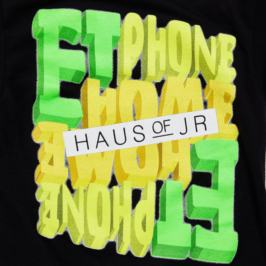 Phone Home Tee (Black) Tops Haus of JR 