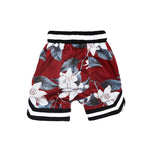 Wyst Basketball Shorts (Hawaiian Burgundy) - Haus of JR