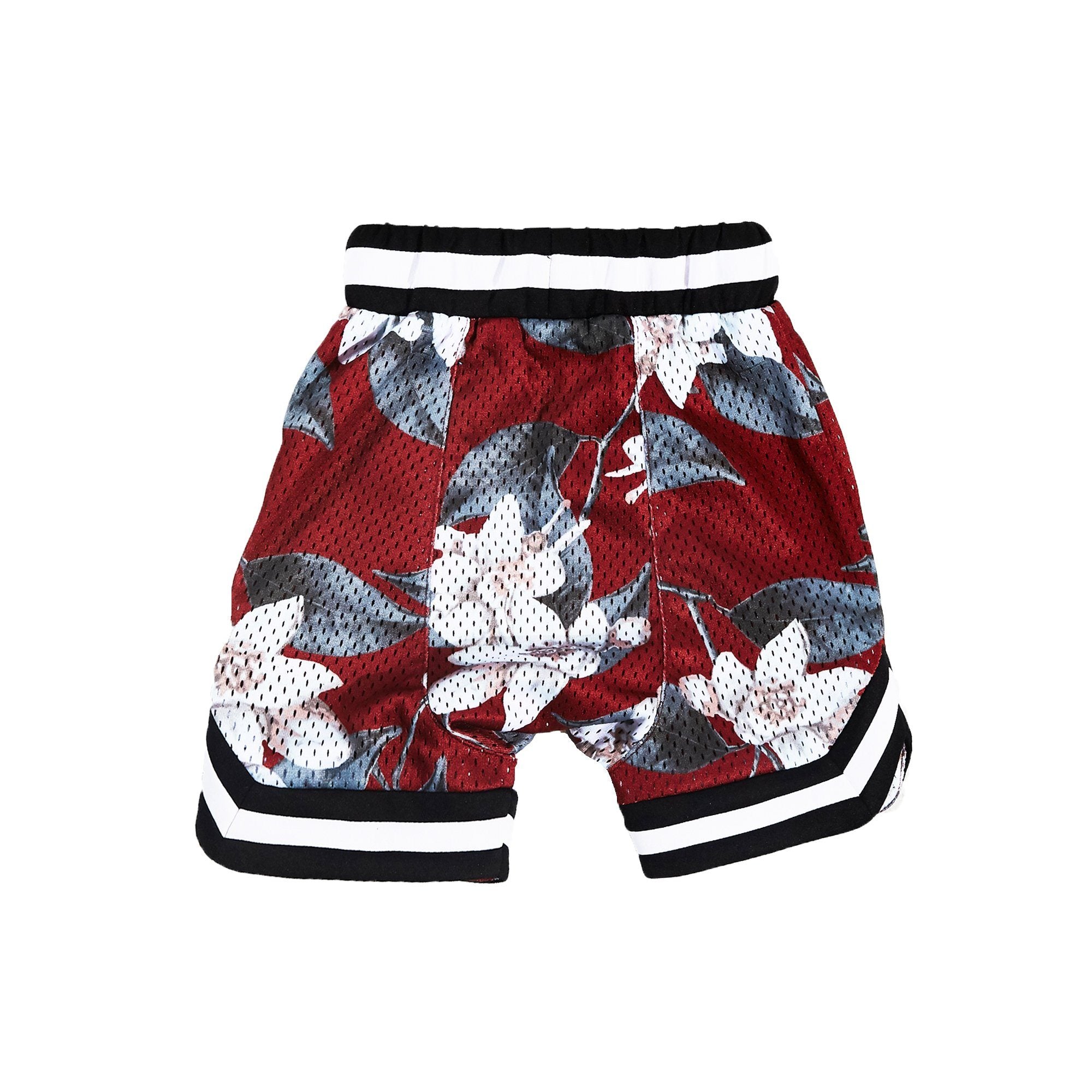 Wyst Basketball Shorts (Hawaiian Burgundy) - Haus of JR