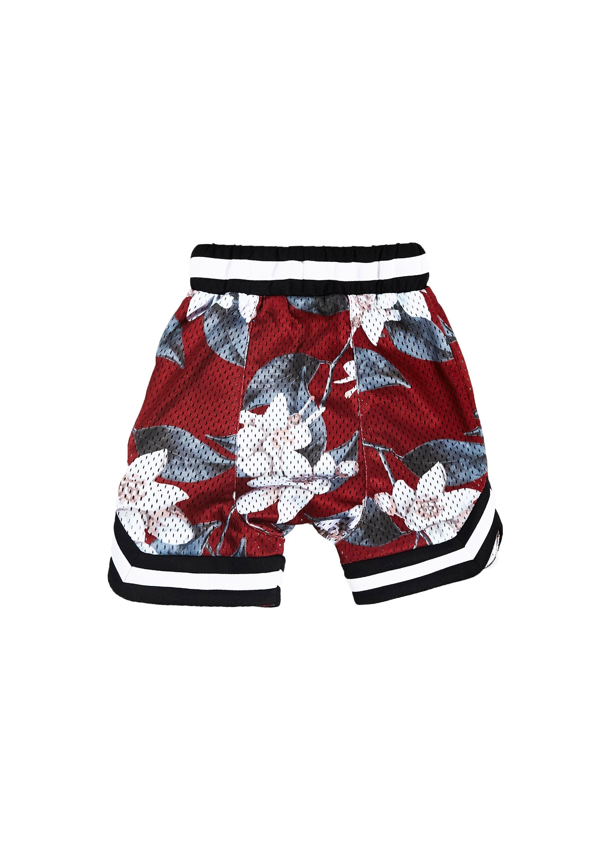 Wyst Basketball Shorts (Hawaiian Burgundy) - Haus of JR