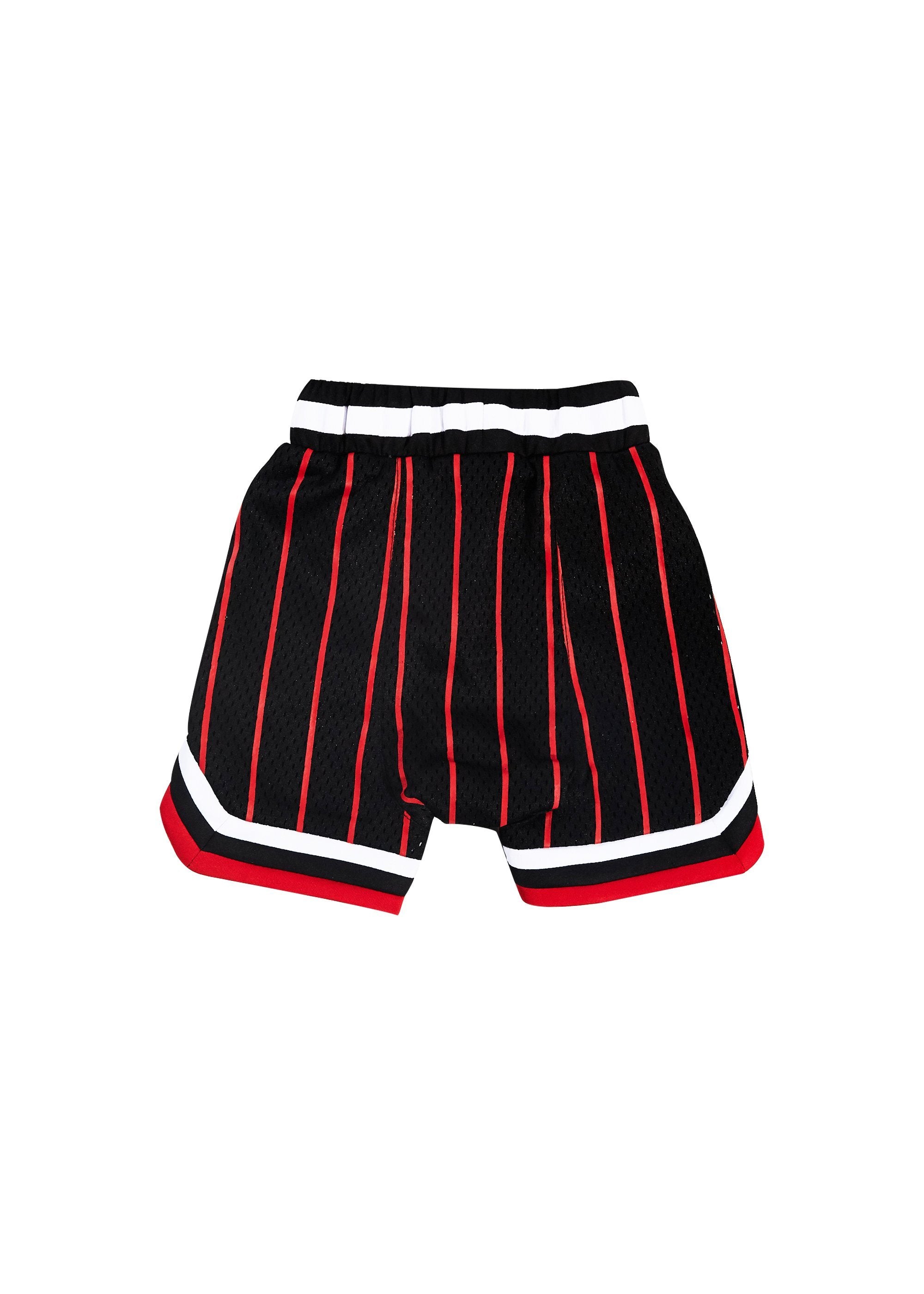 Wyst Basketball Shorts (Bulls Stripe Red) - Haus of JR