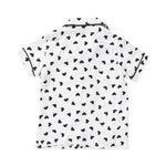 Heart Champs Button-Up (White/Black) - Haus of JR