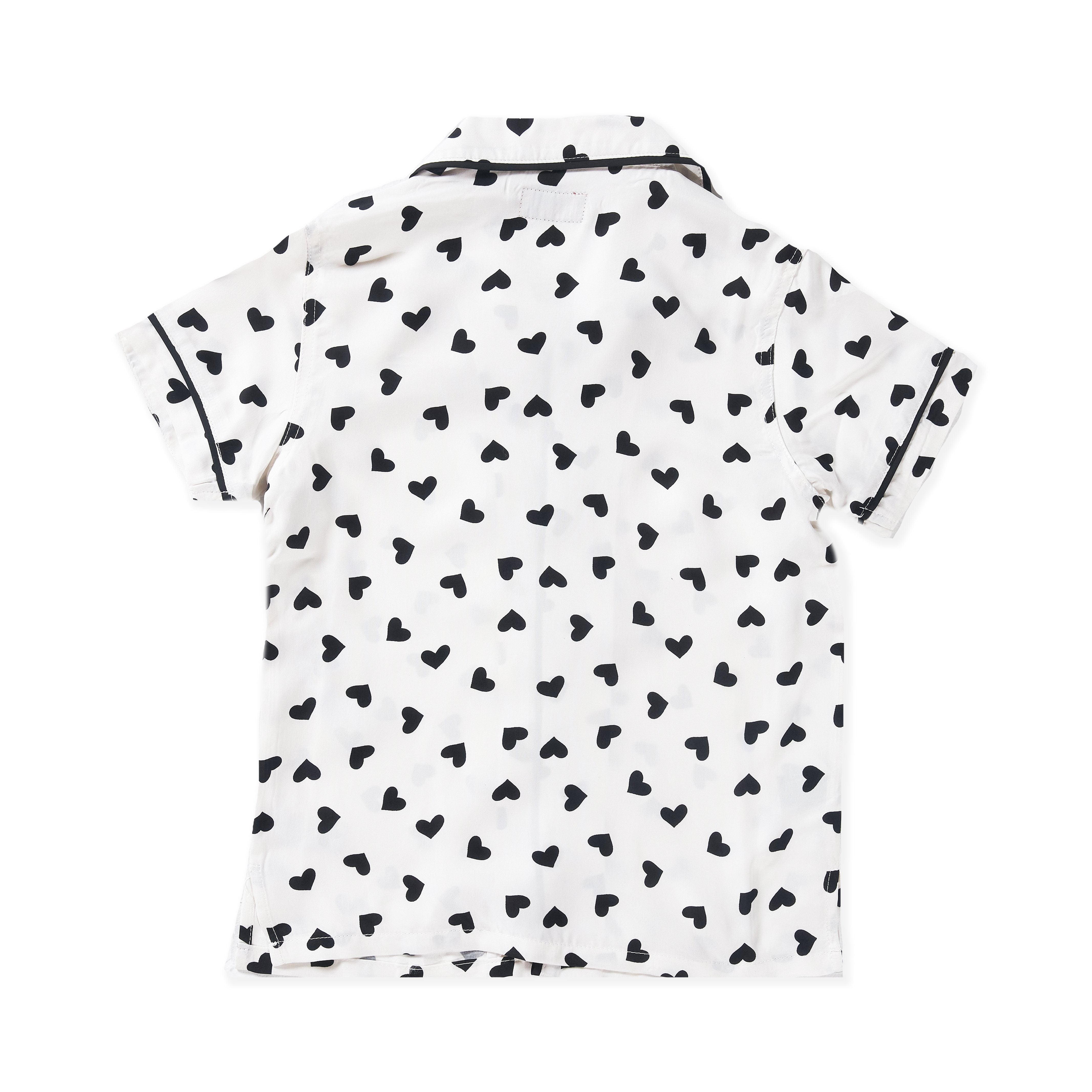 Heart Champs Button-Up (White/Black) - Haus of JR