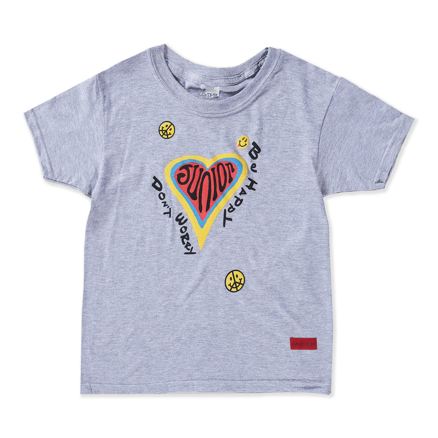 Don't Worry Be Happy Tee (Grey) - Haus of JR