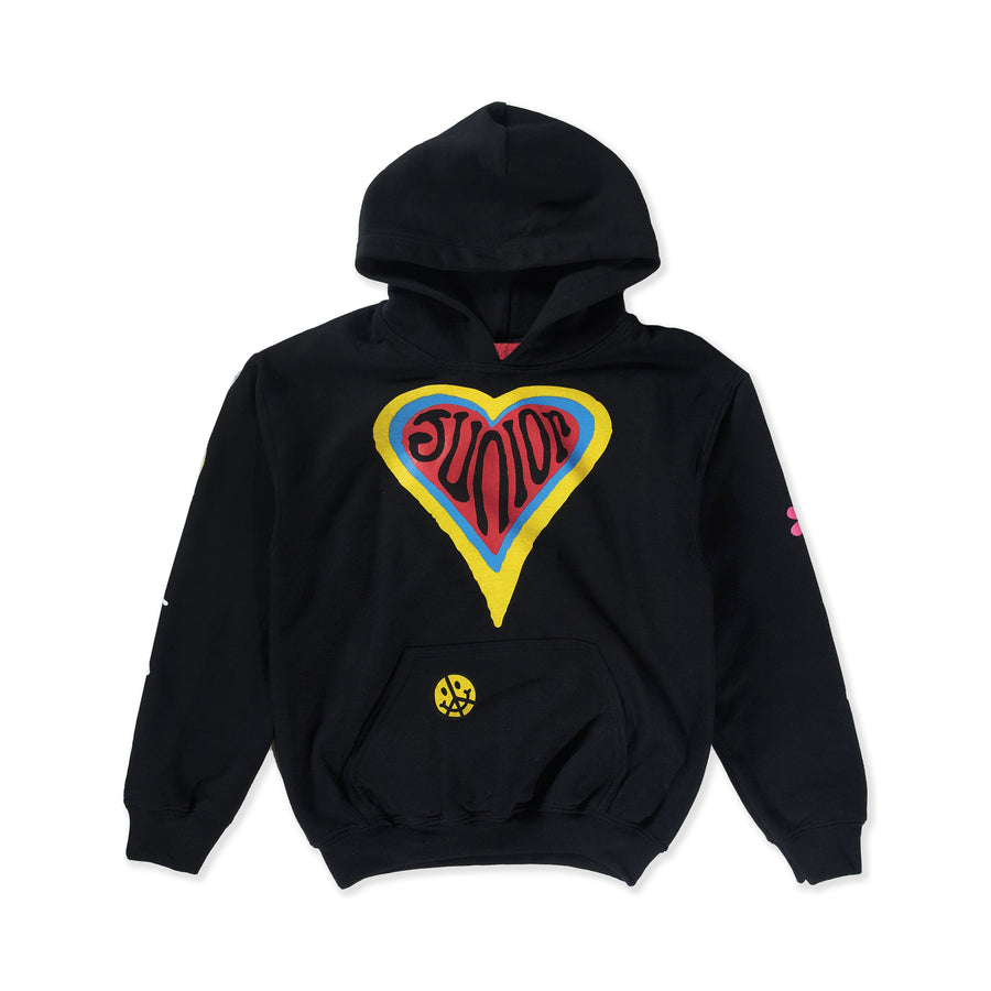 Don't Worry Be Happy Hoodie (Black) - Haus of JR