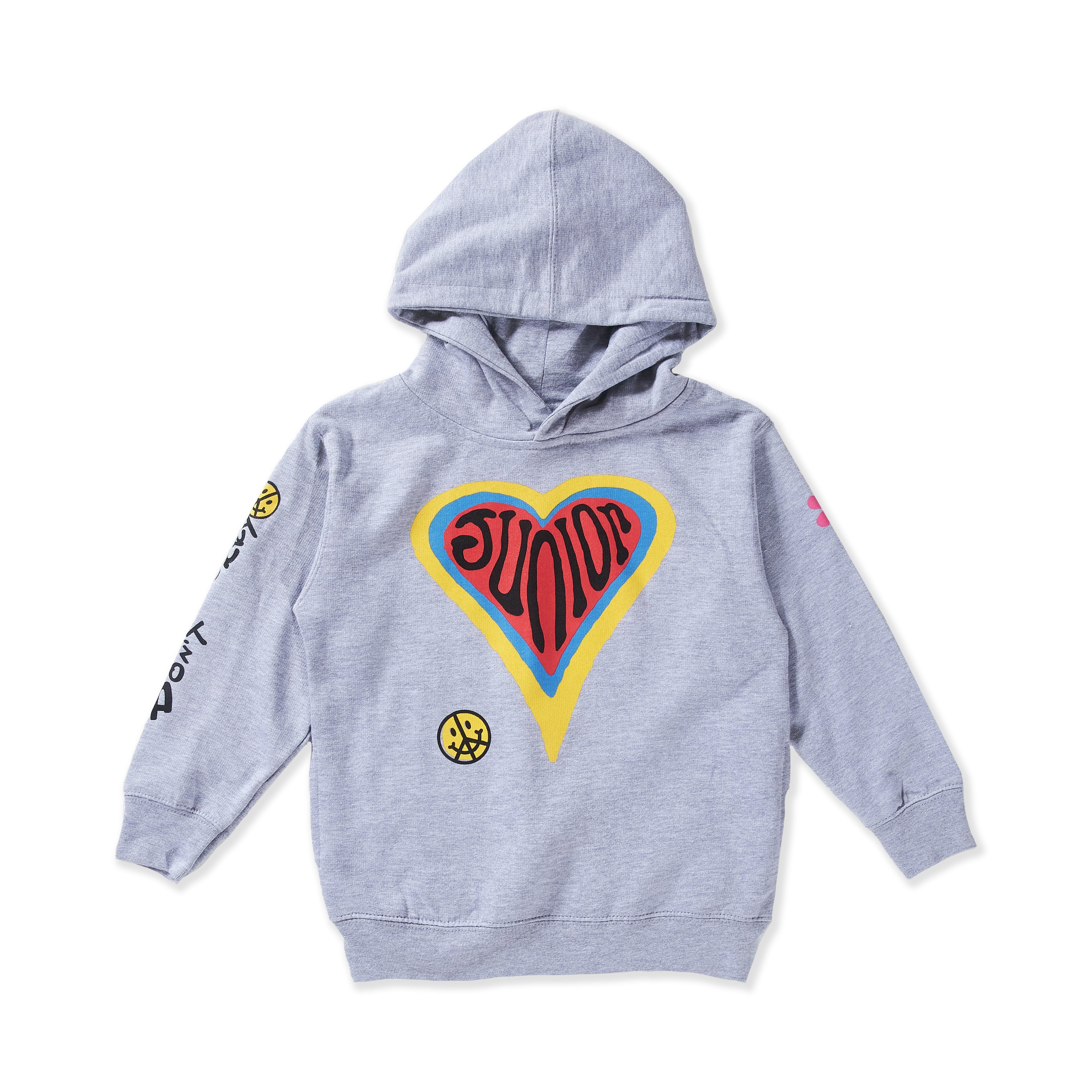 Don't Worry Be Happy Hoodie (Grey) - Haus of JR