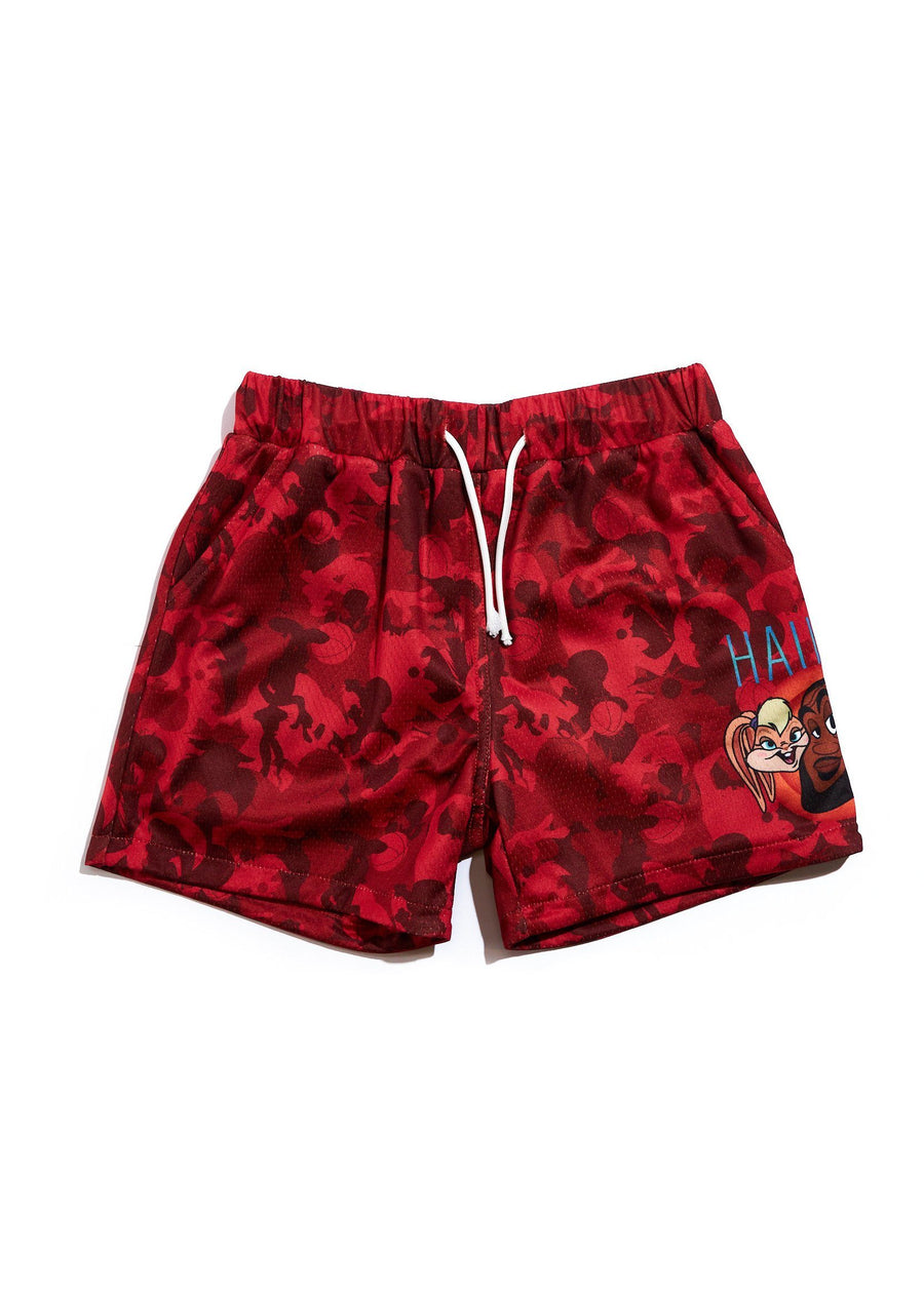 Tune World Shorts (Red Camoflauge) *pre-order Bottoms Haus of JR 