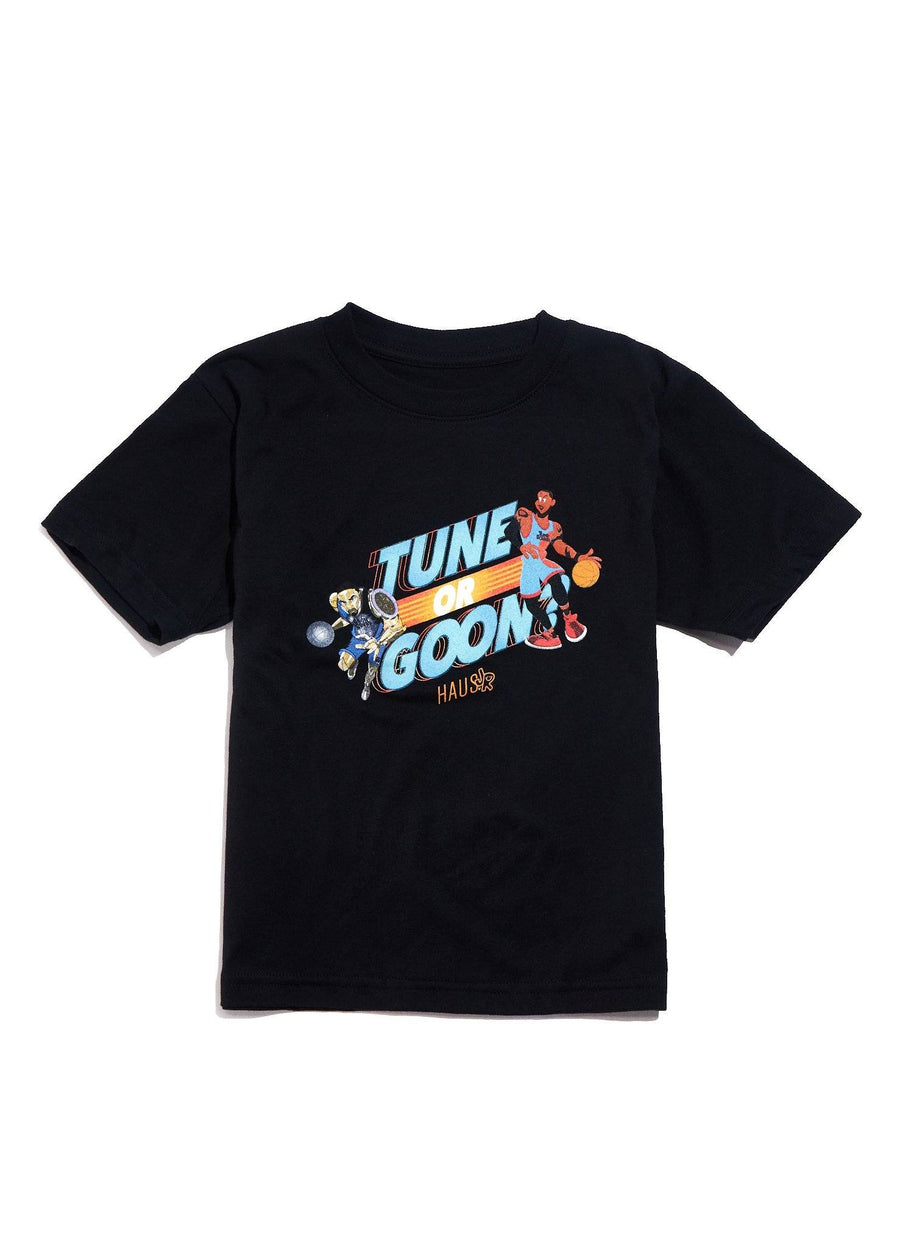 Tune or Goon Tee (Black) Tops Haus of JR 