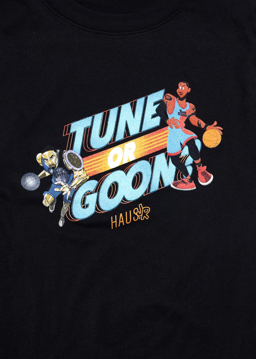 Tune or Goon Tee (Black) Tops Haus of JR 