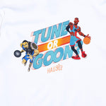 Tune or Goon Tee (White) Tops Haus of JR 