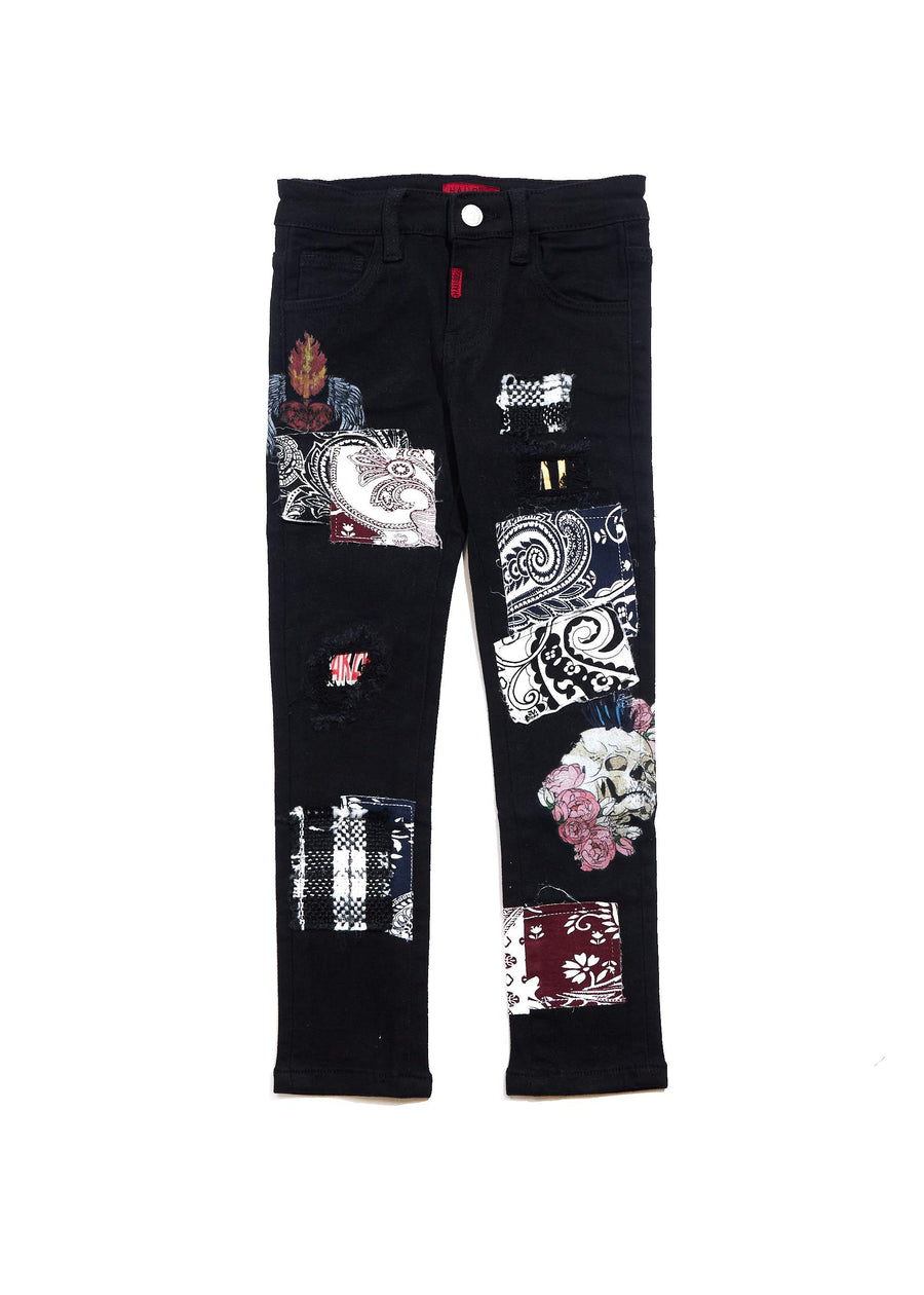 Claude Denim (Black) Bottoms Haus of JR 