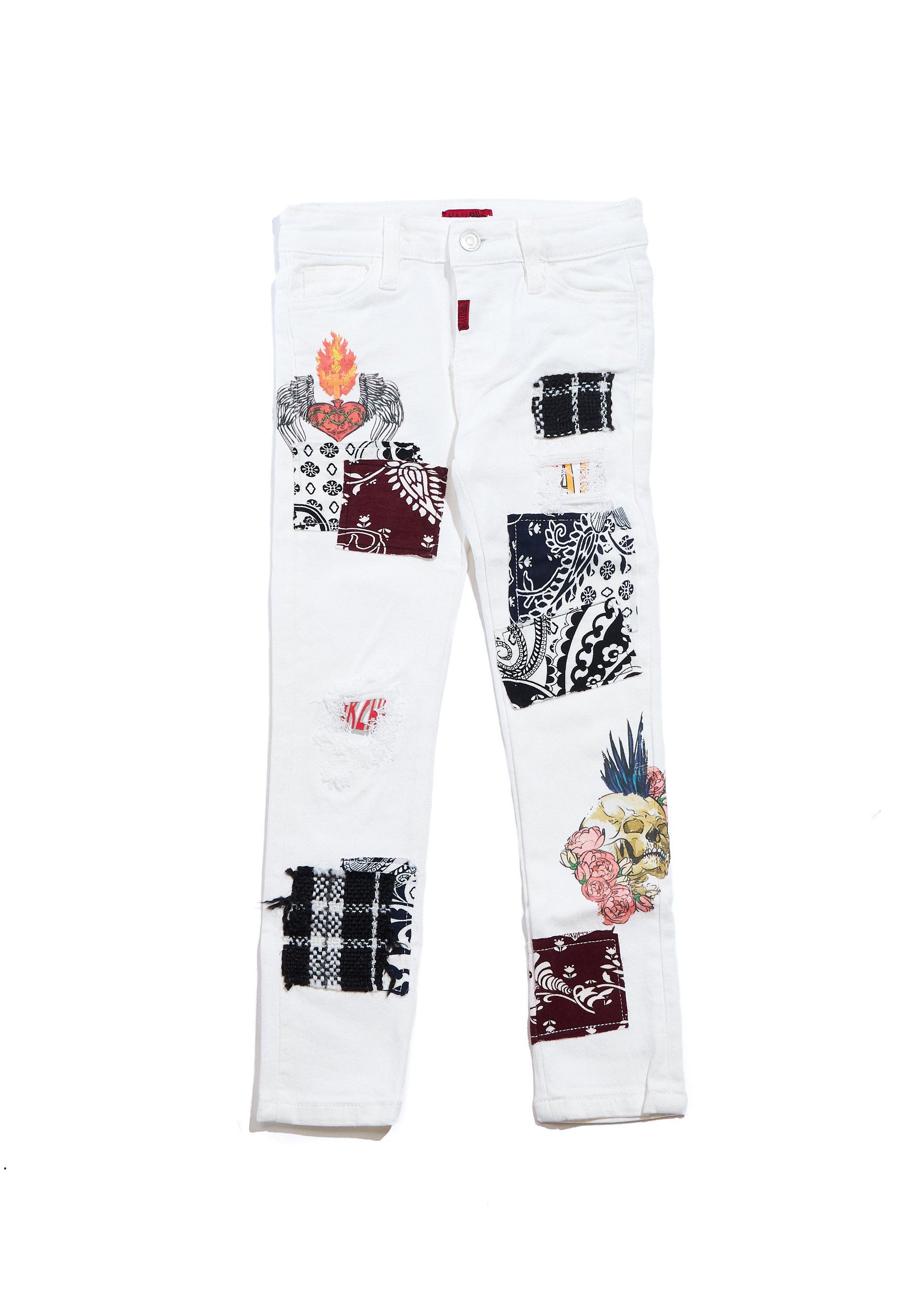 Claude Denim (White) Bottoms Haus of JR 