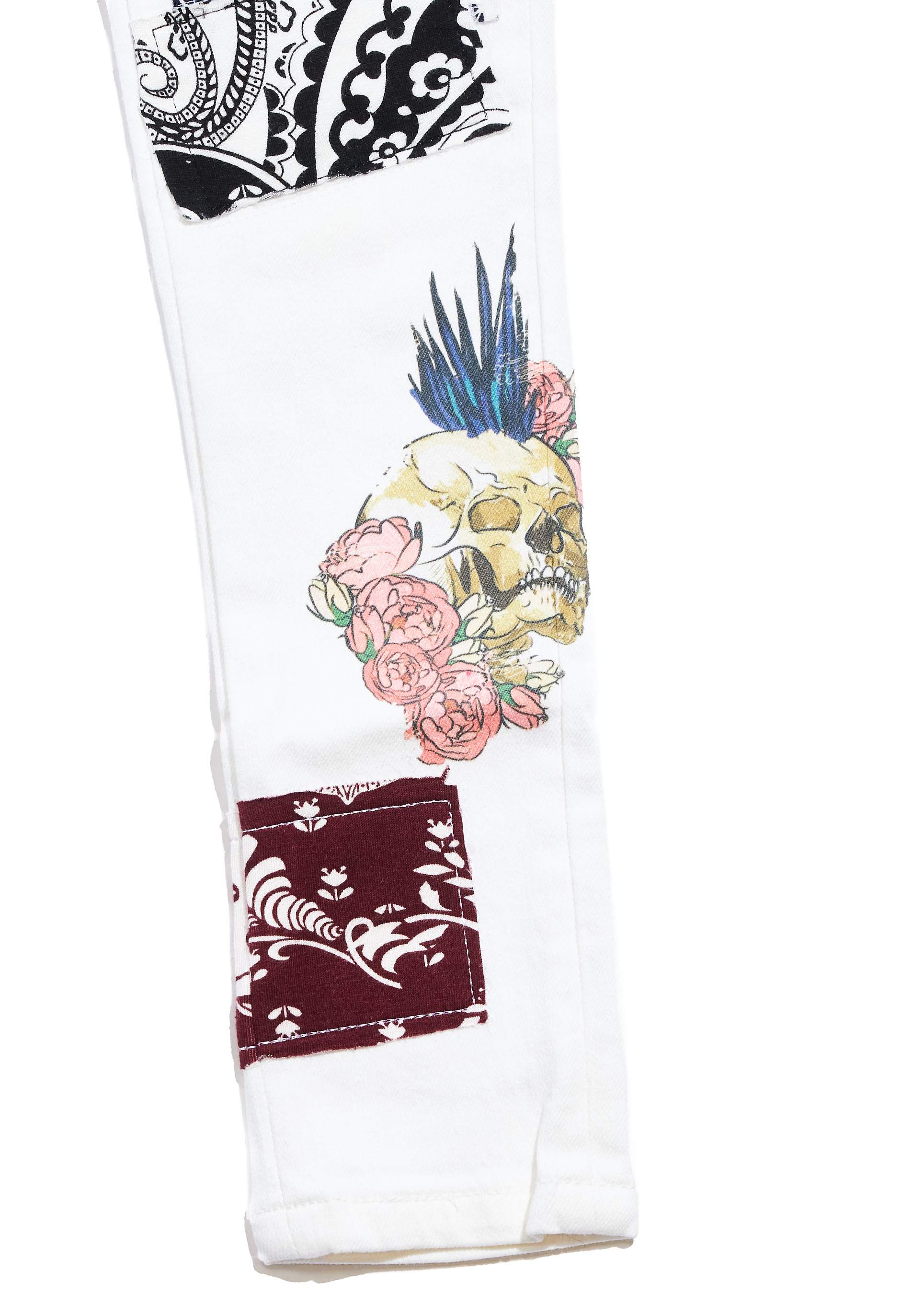 Claude Denim (White) Bottoms Haus of JR 