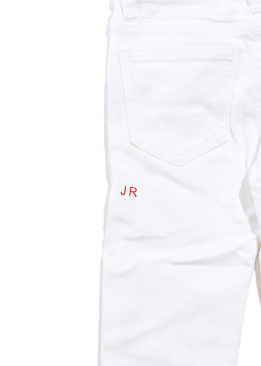 Claude Denim (White) Bottoms Haus of JR 