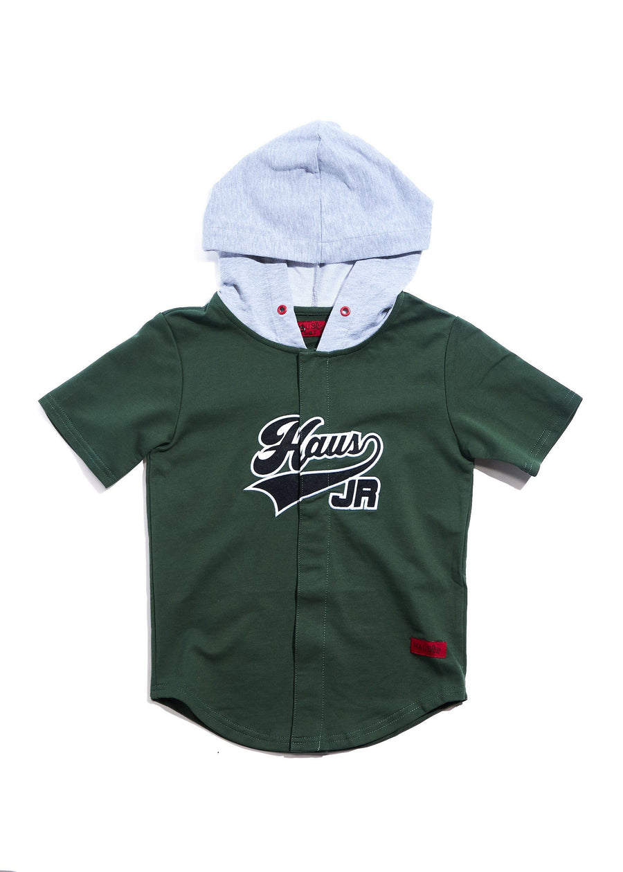Ryan Hooded Jersey (Green) Tops Haus of JR 