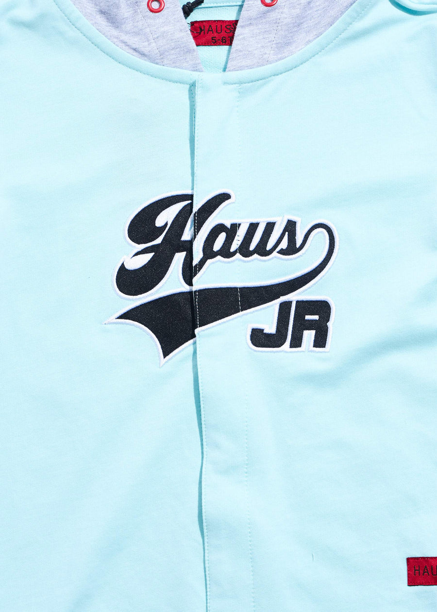 Ryan Hooded Jersey (Aqua) Tops Haus of JR 