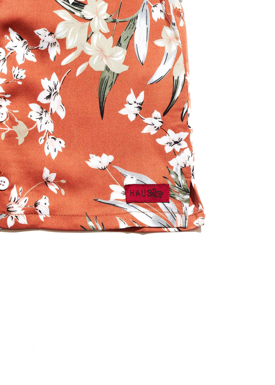Paradise Button Up (Orange) Tops Haus of JR 