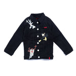 Looney Fam Denim Jacket (Black) Outerwear Haus of JR 