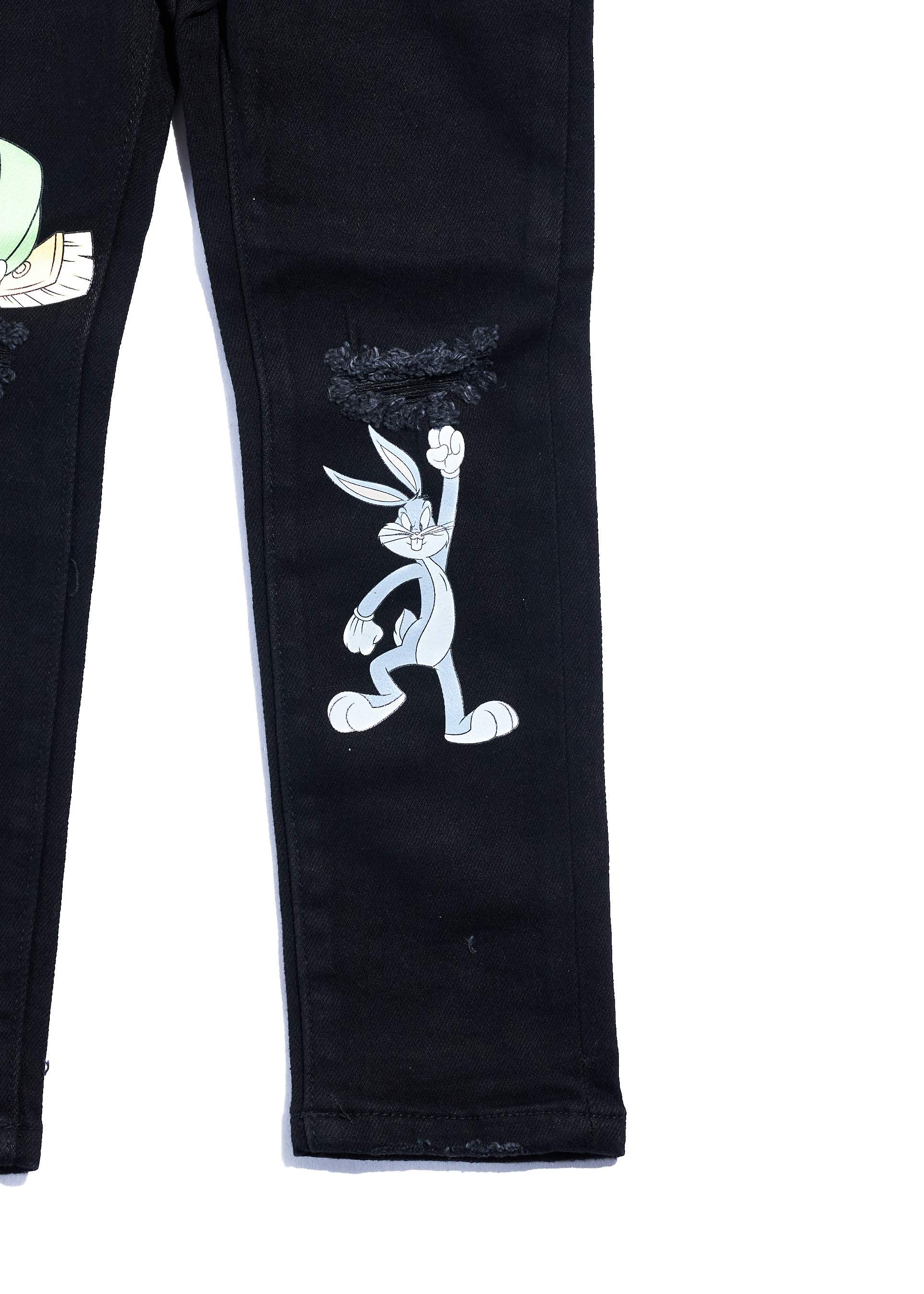 Looney Fam Denim (Black) Bottoms Haus of JR 