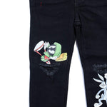 Looney Fam Denim (Black) Bottoms Haus of JR 