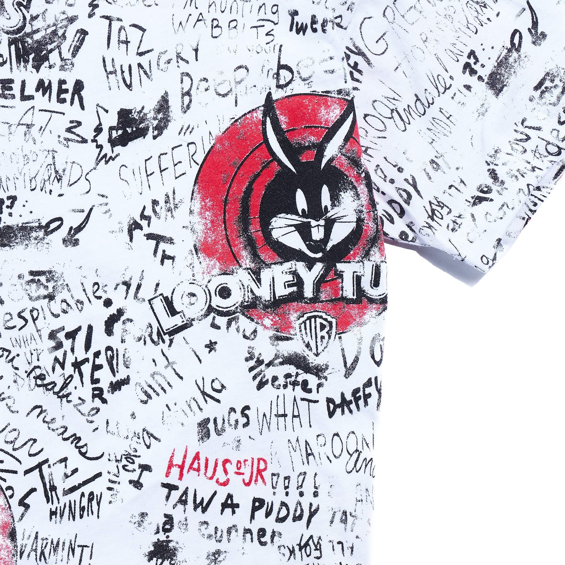 Looney Bugs Tee (White) Tops Haus of JR 