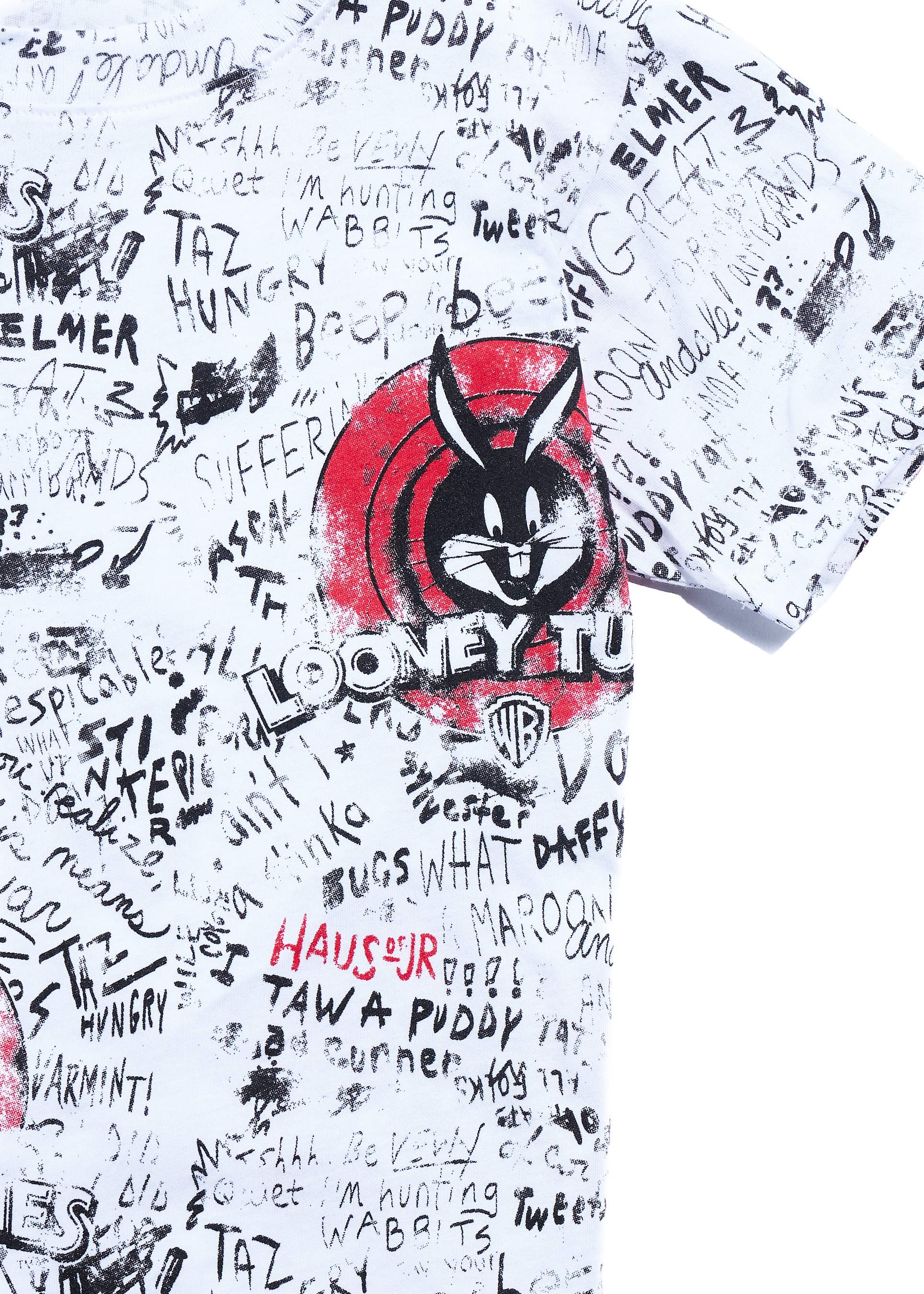 Looney Bugs Tee (White) Tops Haus of JR 
