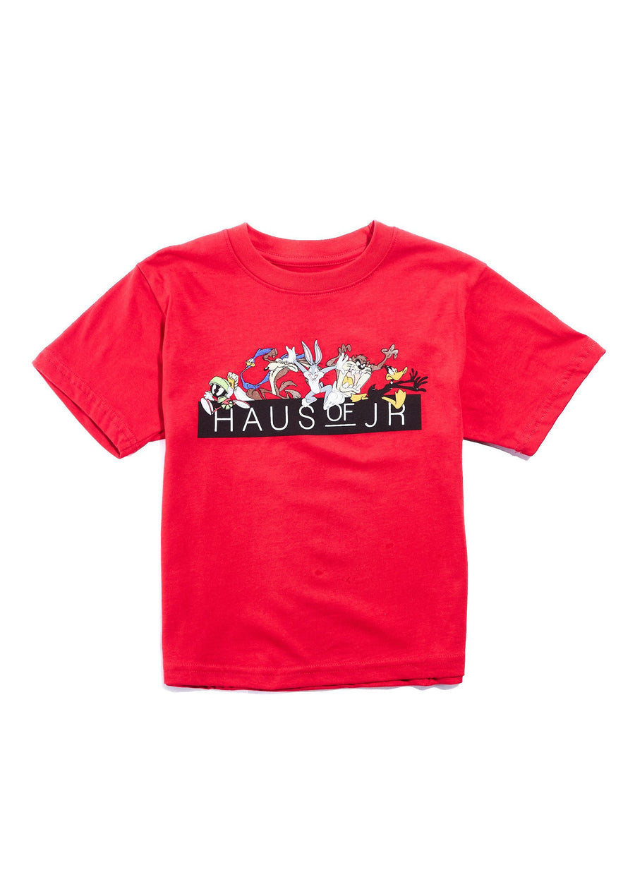 Looney Family Tee (Red) Tops Haus of JR 