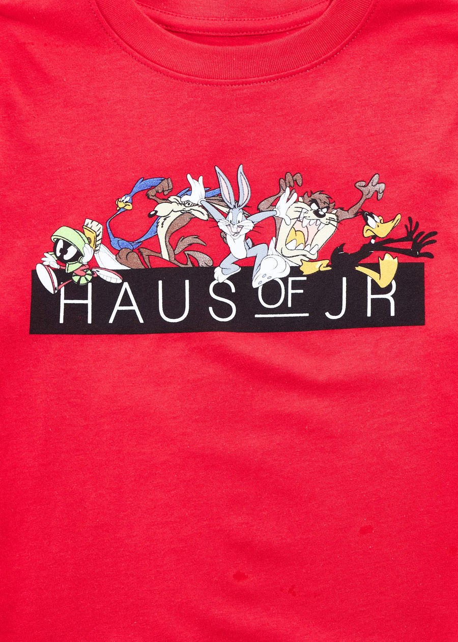 Looney Family Tee (Red) Tops Haus of JR 