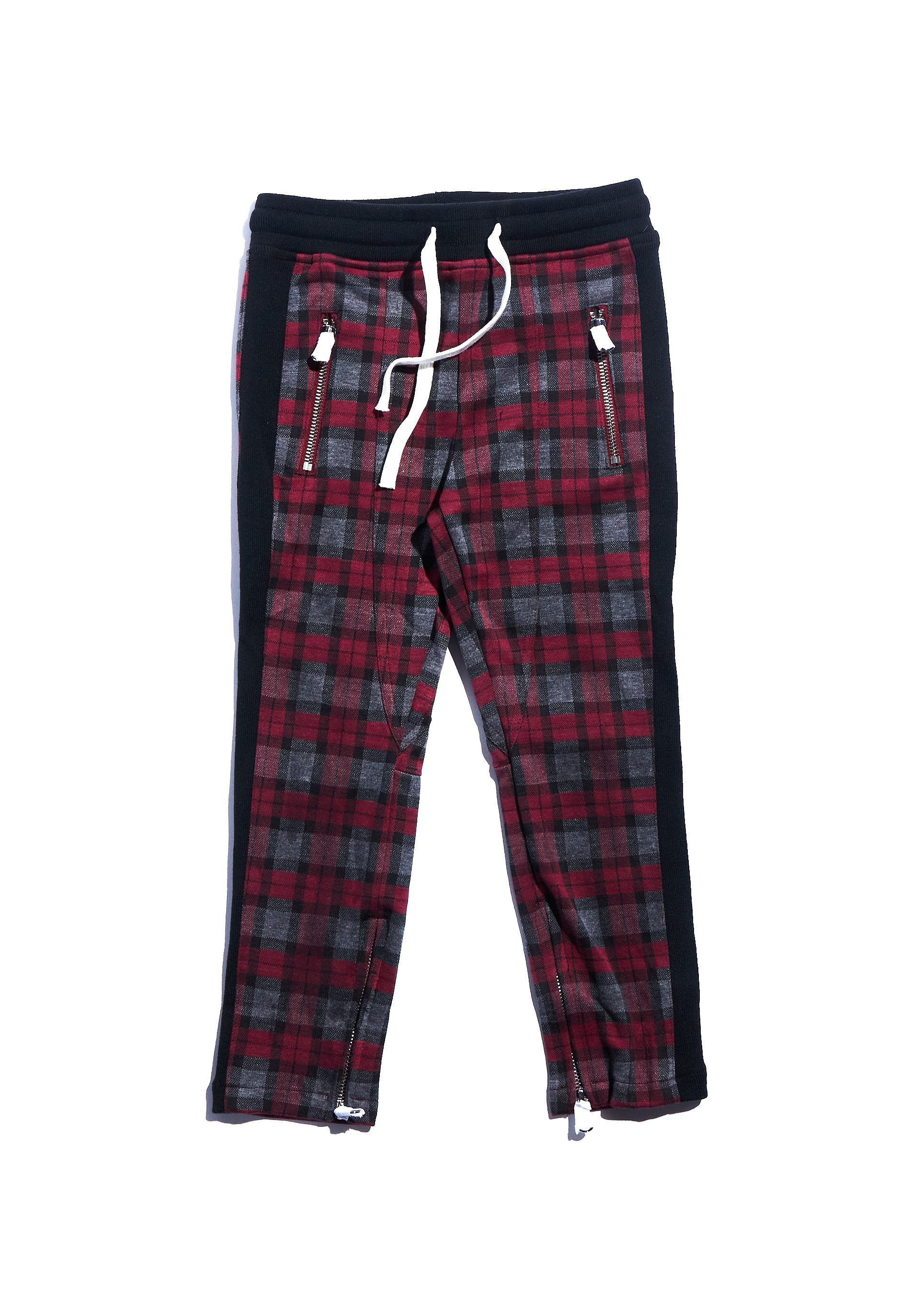 Patrick Plaid Pants (Red) Bottoms Haus of JR 