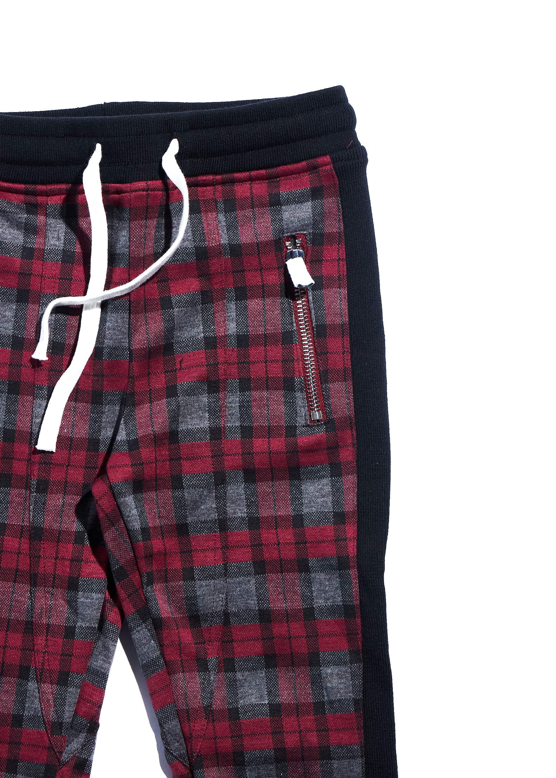 Patrick Plaid Pants (Red) Bottoms Haus of JR 