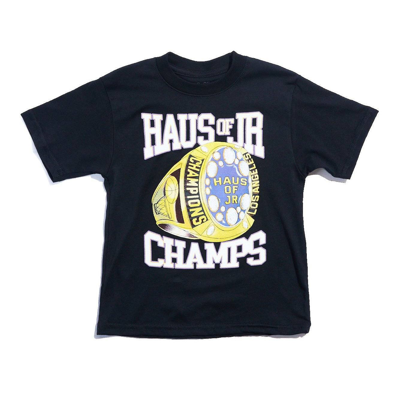 Champion Ring Tee (Black) Tops Haus of JR 