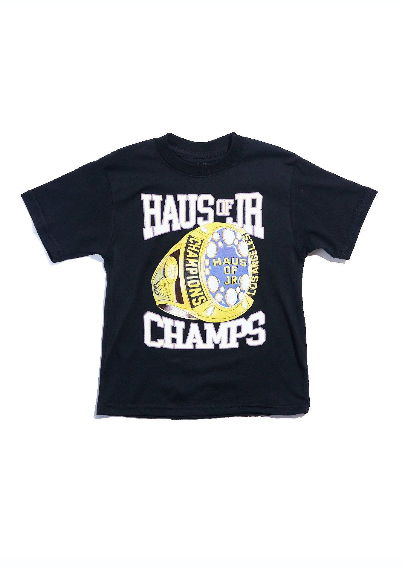 Champion Ring Tee (Black) Tops Haus of JR 