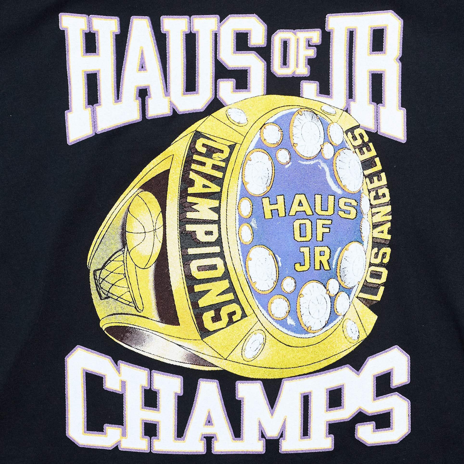 Champion Ring Tee (Black) Tops Haus of JR 