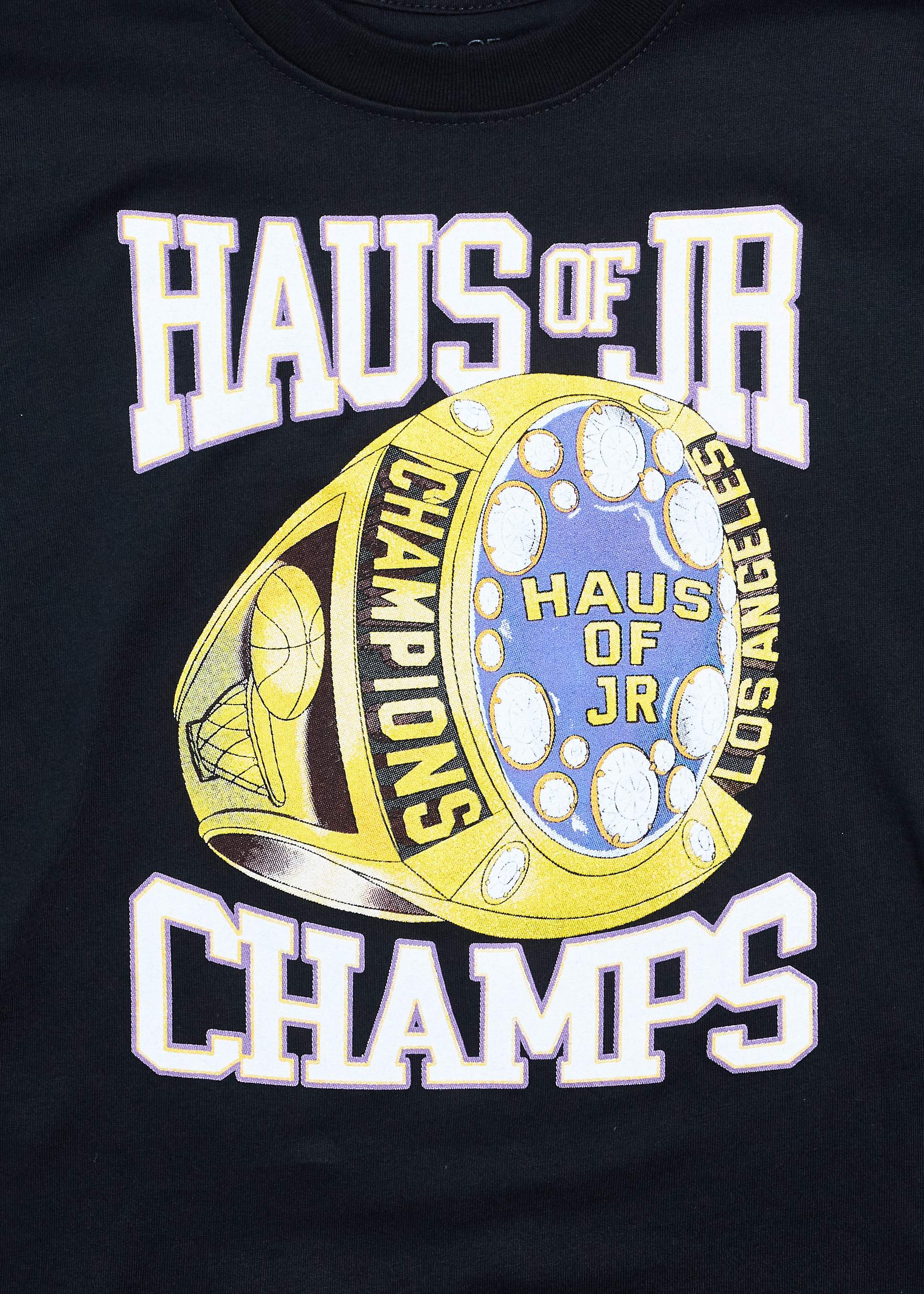 Champion Ring Tee (Black) Tops Haus of JR 