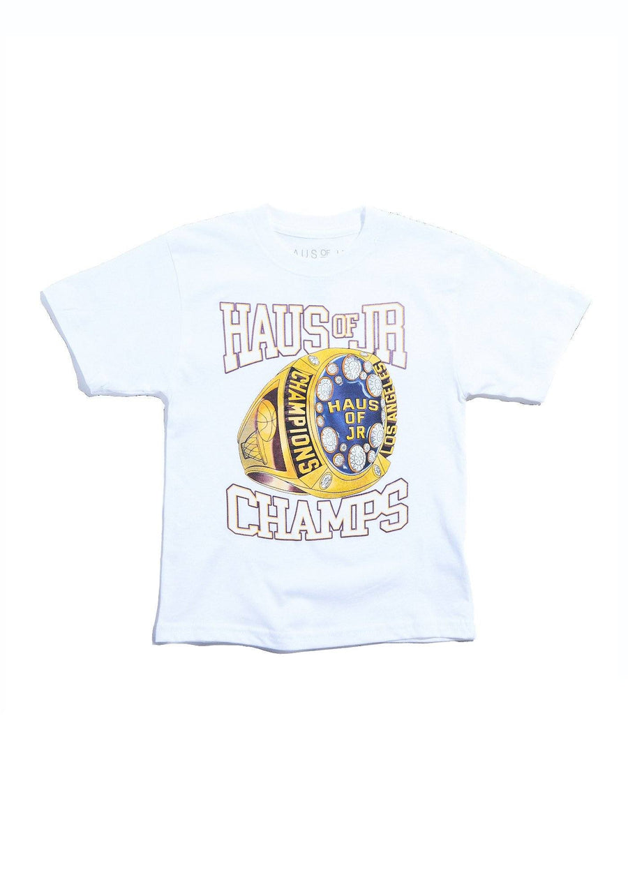Champion Ring Tee (White) Tops Haus of JR 