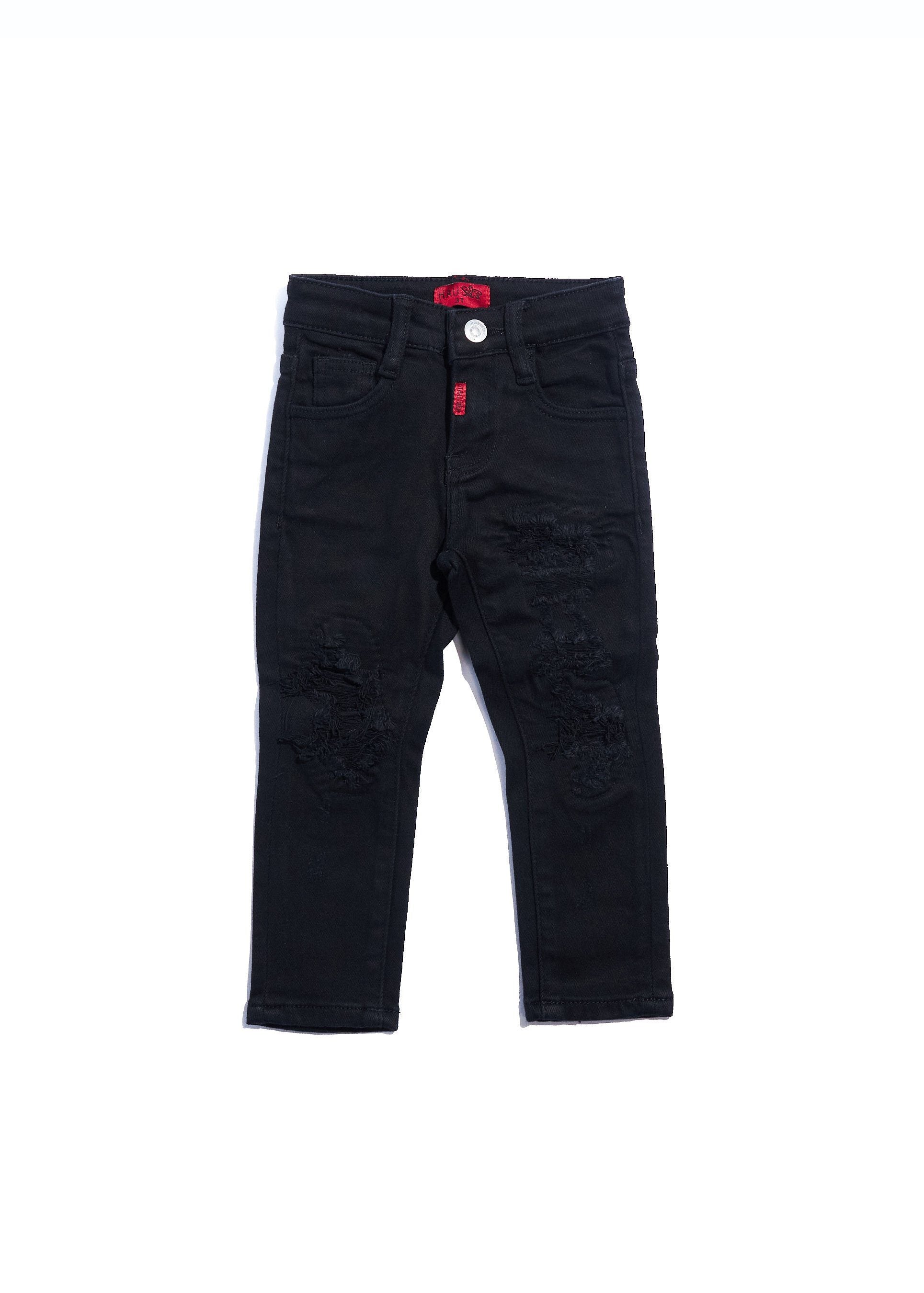 Smith Standard Denim (Black Distressed) Bottoms Haus of JR 