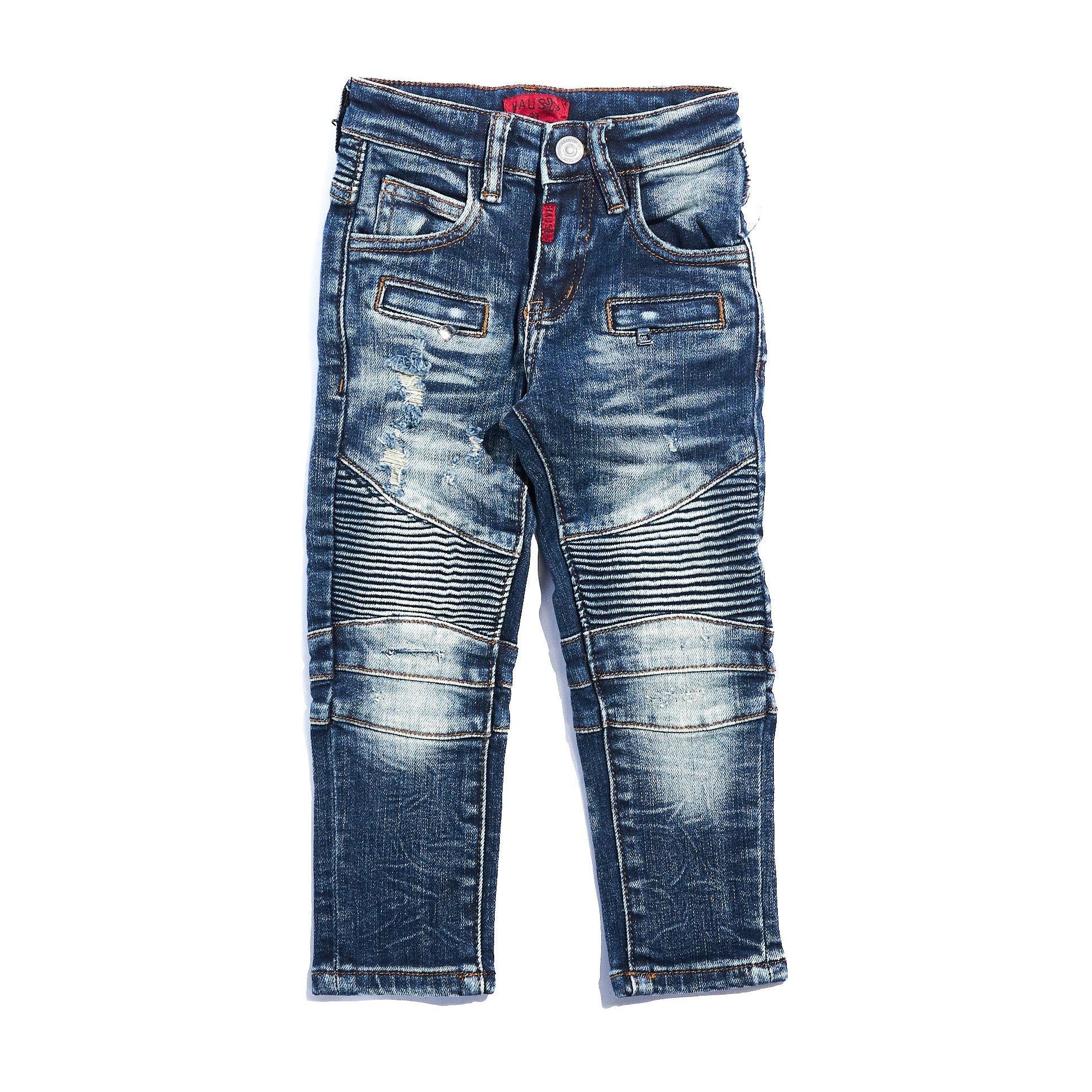 Draco Biker Denim (Deep Indigo) Bottoms Haus of JR 