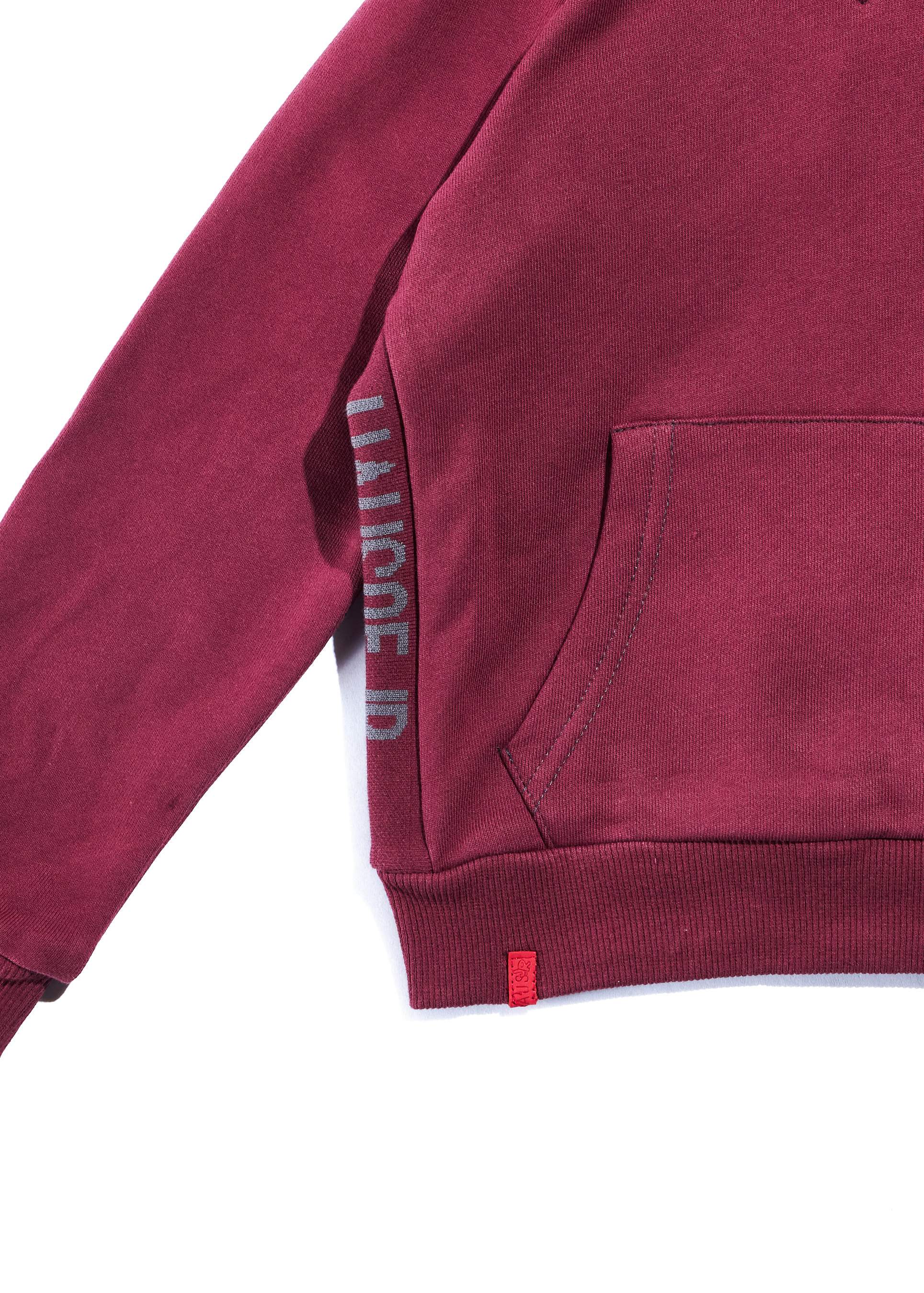 Allen Staple Hoodie (Maroon) Tops Haus of JR 